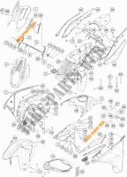PLASTIC voor KTM 1290 SUPER ADVENTURE WHITE ABS 2016