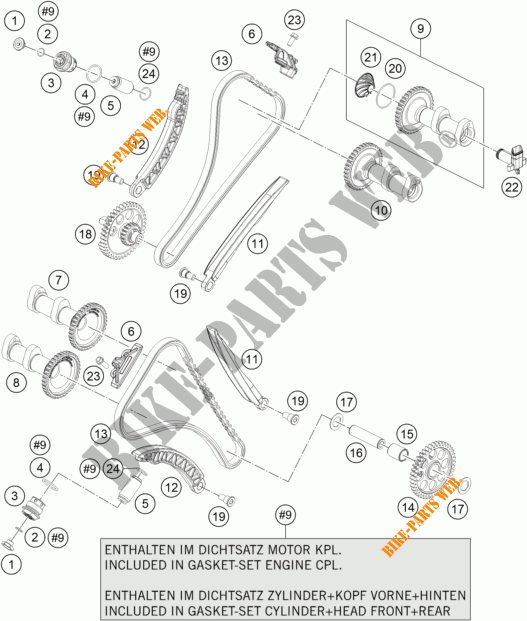 DISTRIBUTIERIEM voor KTM 1190 ADVENTURE R ABS 2016