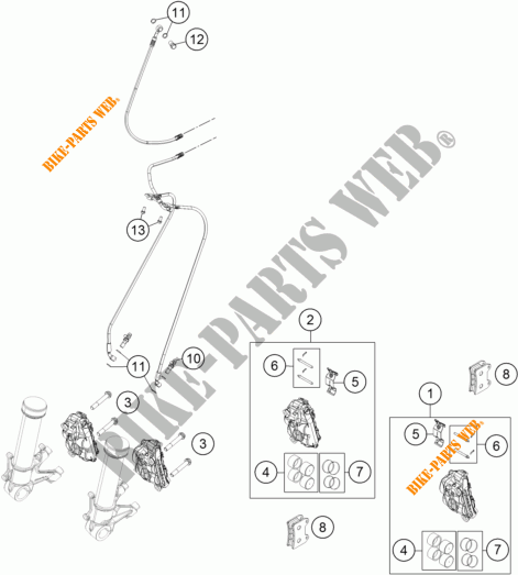 REMKLAUW VOOR voor KTM 1190 ADVENTURE R ABS 2016