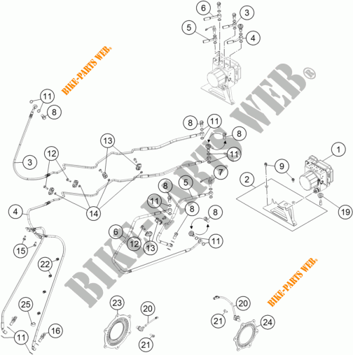 REMSYSTEEM ABS voor KTM 1190 ADVENTURE R ABS 2016