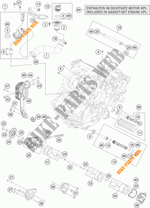 OLIEPOMP voor KTM 1190 ADVENTURE R ABS 2016