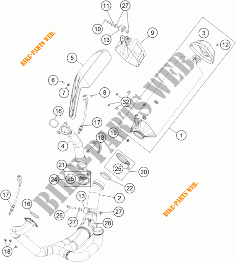 UITLAAT voor KTM 1190 ADVENTURE R ABS 2015