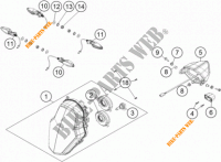 KOPLAMP / ACHTERLICHT voor KTM 1190 ADVENTURE R ABS 2015