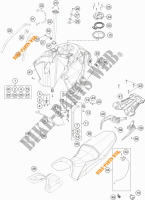 TANK / ZADEL voor KTM 1190 ADVENTURE R ABS 2015