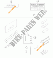 GEREEDSCHAPSET / HANDBOEK / OPTIES voor KTM 1190 ADVENTURE R ABS 2014