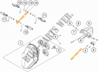 KOPLAMP / ACHTERLICHT voor KTM 1190 ADVENTURE R ABS 2013
