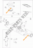 KRUKAS / ZUIGER voor KTM 1190 ADVENTURE R ABS 2013
