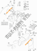 TANK / ZADEL voor KTM 1190 ADVENTURE R ABS 2013