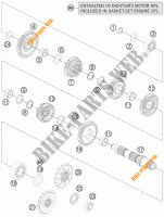 VERSNELLINGSBAK SECUNDAIRE AS voor KTM 1190 ADVENTURE R ABS 2013