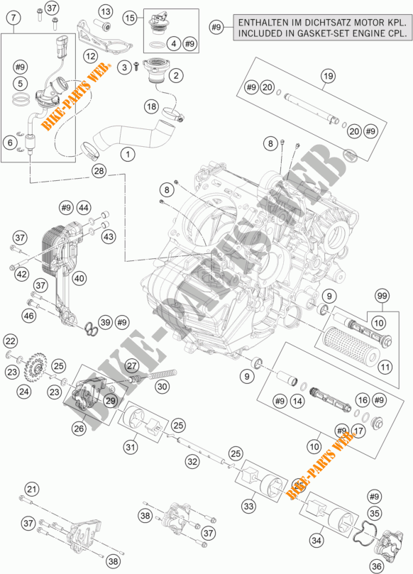 OLIEPOMP voor KTM 1190 ADVENTURE ABS GREY 2016