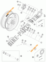 ACHTERWIEL voor KTM 1190 RC8 R WHITE 2011