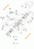 TANK / ZADEL voor KTM 1190 RC8 R WHITE 2011