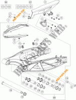 ACHTERBRUG voor KTM 1190 ADVENTURE ABS GREY 2016