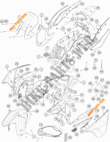 PLASTIC voor KTM 1190 ADVENTURE ABS GREY 2016