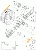 ACHTERWIEL voor KTM 1190 RC8 R BLACK 2011