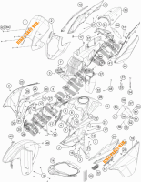 PLASTIC voor KTM 1190 ADVENTURE ABS GREY 2015
