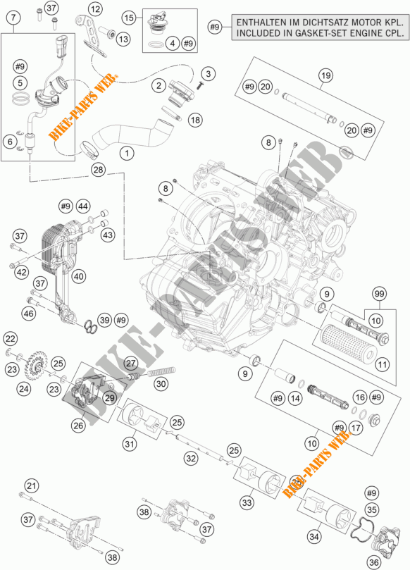 OLIEPOMP voor KTM 1190 ADVENTURE ABS GREY 2015