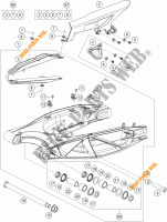 ACHTERBRUG voor KTM 1190 ADVENTURE ABS GREY WES. 2015