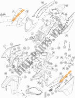 PLASTIC voor KTM 1190 ADVENTURE ABS GREY WES. 2015