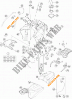 TANK / ZADEL voor KTM 1190 ADVENTURE ABS GREY WES. 2015