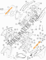 PLASTIC voor KTM 1190 ADVENTURE ABS ORANGE 2015