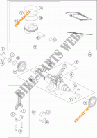 KRUKAS / ZUIGER voor KTM 1190 ADVENTURE ABS ORANGE 2014