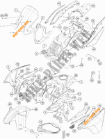 PLASTIC voor KTM 1190 ADVENTURE ABS ORANGE 2014