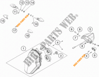 KOPLAMP / ACHTERLICHT voor KTM 1190 ADVENTURE ABS ORANGE 2014