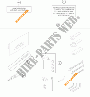 GEREEDSCHAPSET / HANDBOEK / OPTIES voor KTM 1190 ADVENTURE ABS GREY 2014