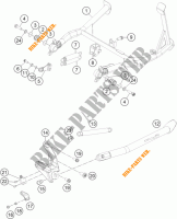 STANDAARD voor KTM 1190 ADVENTURE ABS GREY 2014