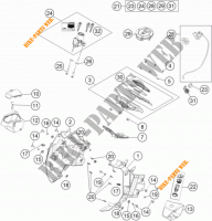 CONTACTSCHAKELAAR voor KTM 1190 ADVENTURE ABS ORANGE 2014