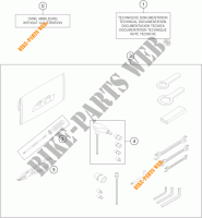 GEREEDSCHAPSET / HANDBOEK / OPTIES voor KTM 1190 ADVENTURE ABS GREY 2014