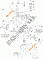 TANK / ZADEL voor KTM 1190 ADVENTURE ABS GREY 2014