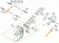 KOPLAMP / ACHTERLICHT voor KTM 1190 ADVENTURE ABS ORANGE WES. 2013