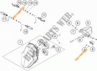 KOPLAMP / ACHTERLICHT voor KTM 1190 ADVENTURE ABS GREY WES. 2013