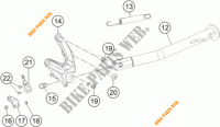 STANDAARD voor KTM 1190 ADVENTURE ABS GREY WES. 2013