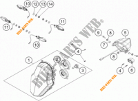 KOPLAMP / ACHTERLICHT voor KTM 1190 ADVENTURE ABS ORANGE 2013