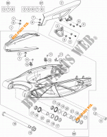 ACHTERBRUG voor KTM 1190 ADVENTURE ABS GREY 2013