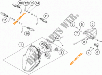 KOPLAMP / ACHTERLICHT voor KTM 1190 ADVENTURE ABS GREY 2013