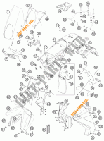 PLASTIC voor KTM 990 ADVENTURE R 2012