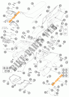 TANK / ZADEL voor KTM 990 ADVENTURE R 2012