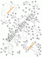 PLASTIC voor KTM 990 ADVENTURE WHITE ABS 2012
