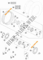 ACHTERWIEL voor KTM 990 ADVENTURE WHITE ABS SPECIAL EDITION 2012