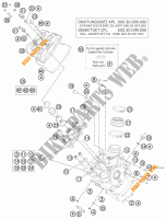 CILINDERKOP VOOR voor KTM 990 ADVENTURE WHITE ABS SPECIAL EDITION 2012