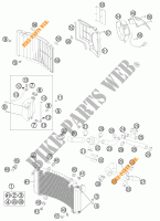 KOELSYSTEEM voor KTM 990 ADVENTURE WHITE ABS SPECIAL EDITION 2012