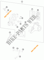 REMKLAUW ACHTER voor KTM 990 ADVENTURE ORANGE ABS SPECIAL EDITION 2012