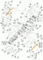 TANK / ZADEL voor KTM 990 ADVENTURE ORANGE ABS SPECIAL EDITION 2012