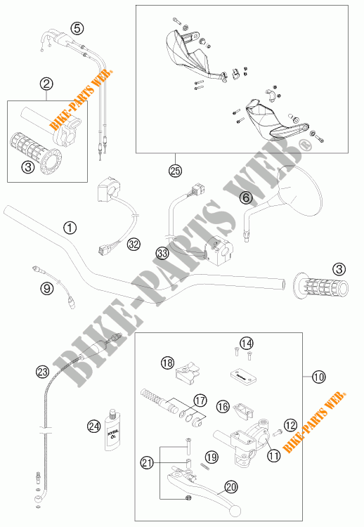 STUUR / BESTURING voor KTM 990 ADVENTURE DAKAR EDITION 2011