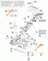 CILINDERKOP ACHTER voor KTM 990 ADVENTURE DAKAR EDITION 2011