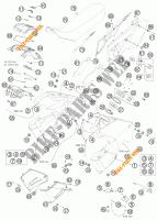 TANK / ZADEL voor KTM 990 ADVENTURE DAKAR EDITION 2011